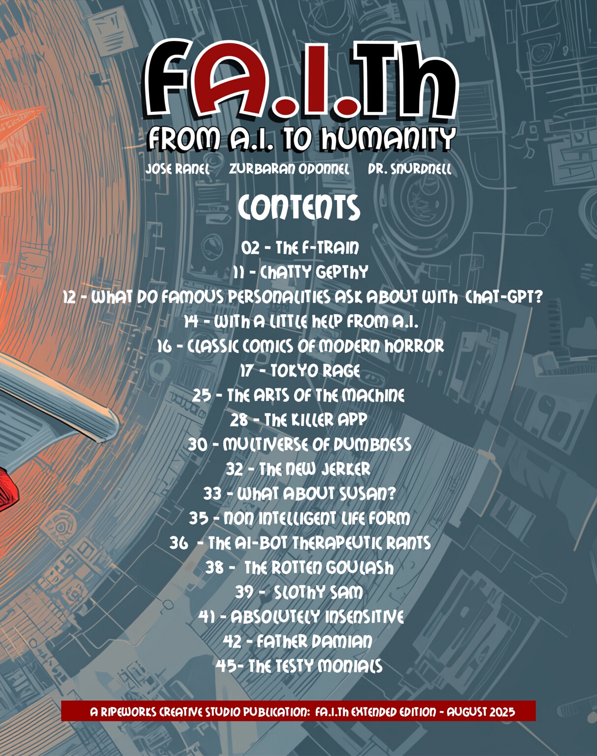 From A.I. To Humanity (FA.I.TH) sample page 1