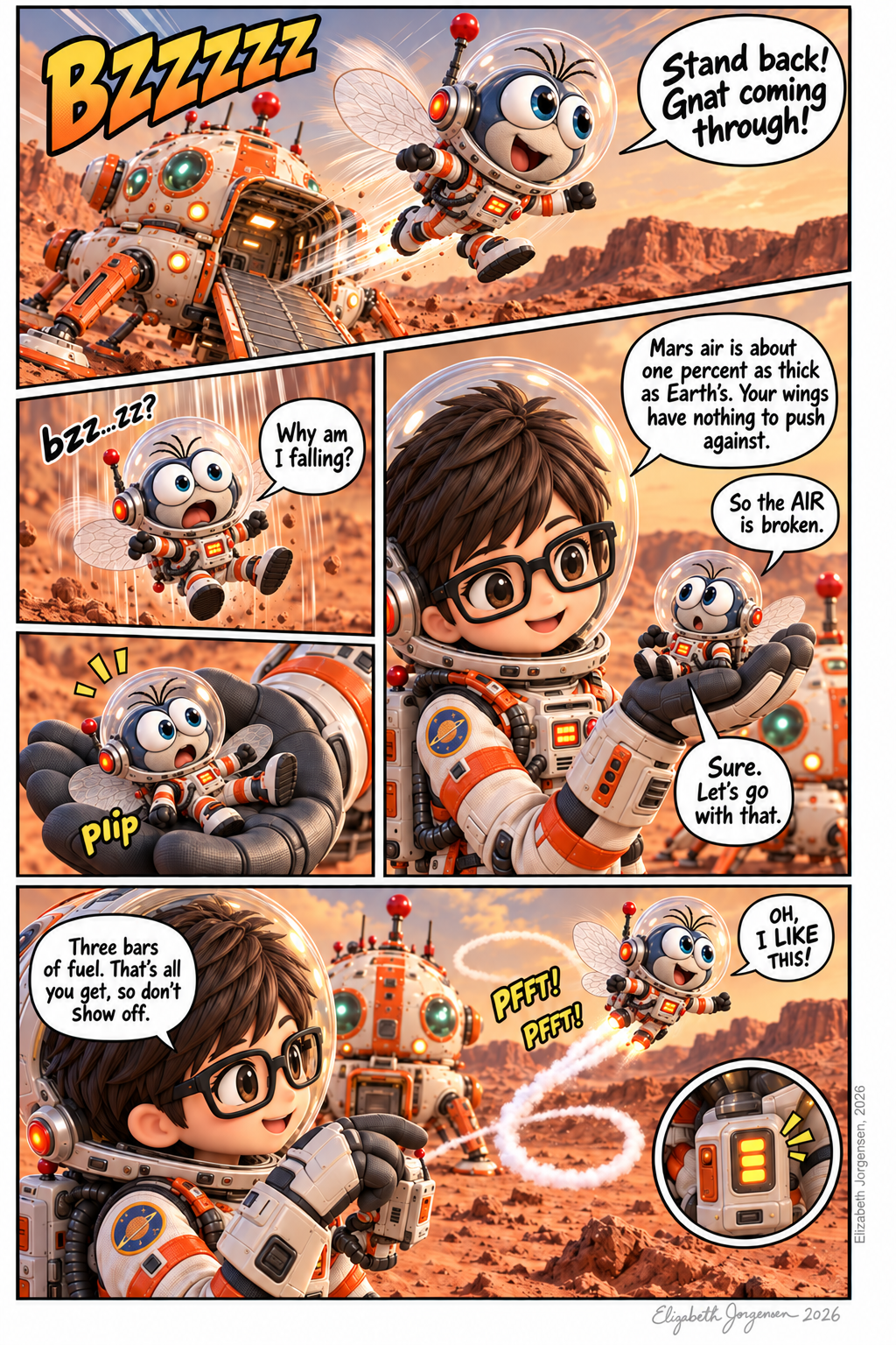 Matt the Gnat Space Adventures sample page 2